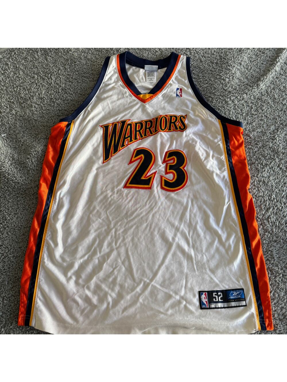100% Authentic Reebok Jason Richardson 2002 NBA Golden State Warriors Jersey 52